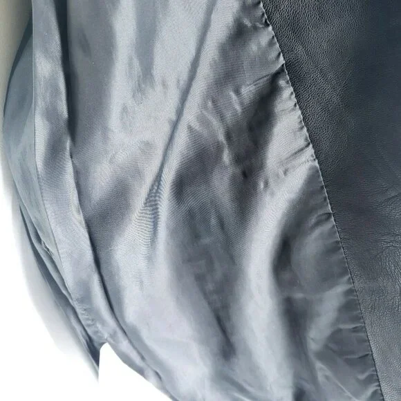 SPARKZ COPENHAGEN Faux Leather Moto Biker Jacket SMALL - Picture 9 of 9